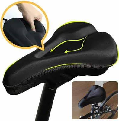 Produktbild von Fahrrad MTB Fahrrad Soft Comfortable GEL Sattelsitz - Schwarz