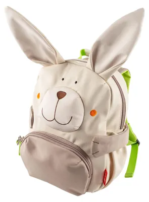 Immagine prodotto di sigikid Pfötchen-Rucksack Hase, Kinderrucksack, Kitatasche, Kindergarten, Polyester, Grün, 5.2 L, 25437