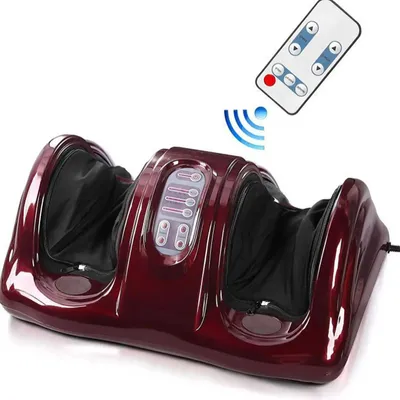 Immagine prodotto di Massaggiatore plantare - Shiatsu - Calore - Compressione ad aria - Impastamento e rotolamento - Allevia la fascite plantare e i piedi stanchi - Rosso