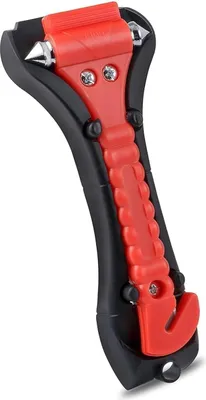 Produktbild von Notfallhammer für Auto, Sicherheitsgurt-Cutter, Auto-Sicherheits-Hammer, Notfallhammer mit Auto-Fensterbrecher und Sicherheitsgurt-Cutter für Auto, Bus, Auto, LKW