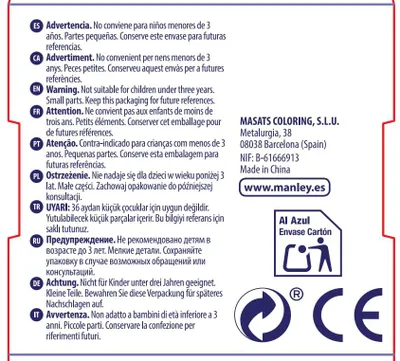 Produktbild von MANLEY MNC04555 Box 12 Wachsmalstifte, hellrosa