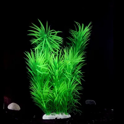 Produktbild von Kunstpflanzen für Aquarien – 2 Stück – Grüne Dekoration