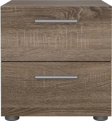 Produktbild von Petra Nachttisch 2 Schubladen trüffelfarben.