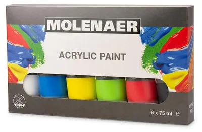 Obrázek produktu pro Sada akrylových barev 6 x 75 ml