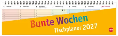 Produktbild von Bunte Wochen Wochenquerplaner 2027