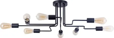 Zdjęcie produktu dla Lampa sufitowa GILBERT czarna 8xE27x60W metal wym:25,2x87x59cm IP20 Maytoni