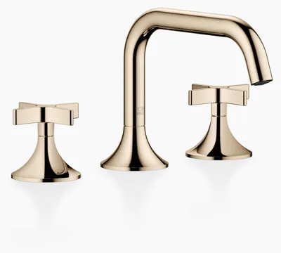 Immagine prodotto di Dornbracht VAIA Mélangeur de lavabo à trois trous avec vidage, poignée croisillon, saillie 165mm, 20705809-47, 20705809-47