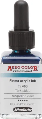 Produktbild von Türkisblau 28ml Schmincke Aero Color 28 406 23 Airbrush Farbe
