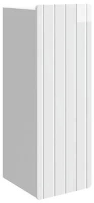 Image de vidaXL Armoire murale blanc brillant 33 x 34,5 x 94 cm en aggloméré