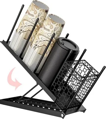 INF Abnehmbarer Getränkehalter aus Metall für Kaffee, Tee, 1 Stück