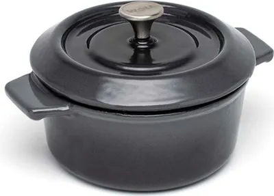 Produktbild von Woll Guss Mini Kasserolle Set Deckel Carbon Grey 2 teilig 10 x 5 cm 300 ml Box