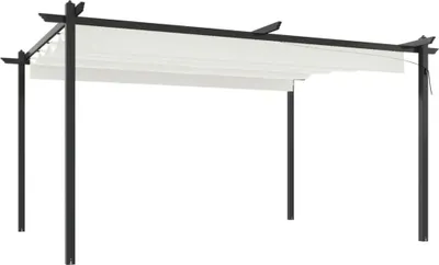 Immagine prodotto di Pergola da Giardino con Tetto Retrattile 4x3 m Crema