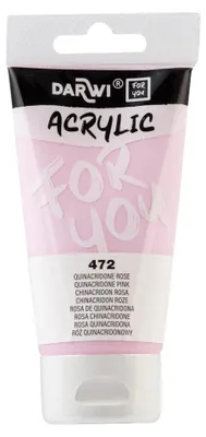 Produktbild von Acrylfarbe DARWI Acryl 75 ml - Chinacridonrosa