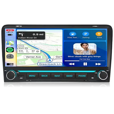 Obrázok produktu pre CarPlay 10,26" Android 15 pre modely Audi A3 8P 8V S3 RS3 (ročníky 2003-2013), autorádio s GPS, 2+64G, DAB, navigácia, Wi-Fi, podpora voliča na volante (SWC), Bluetooth, 2DIN, FM