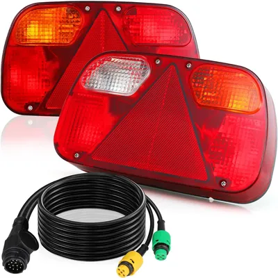 Obrázok produktu pre Sada zadných svetiel pre príves JH604-A/B, 13-pinová, 12 V