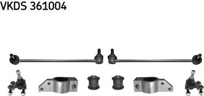 Produktbild von SKF Reparatursatz Lenker VKDS 361004 Vorne beidseitig für VW GOLF VI (5K1)