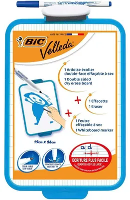 Image de BIC Tableau blanc Velleda, dimensions : (l)190 x (h)260 mm