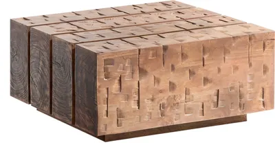 Produktbild von Couchtisch Otara 70x70, rustikal aus Mangoholz