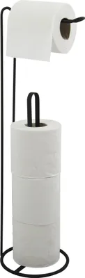 Immagine prodotto di MSV portarotolo verticale LxHxP: 15x54x15cm portarotolo autoportante nero opaco