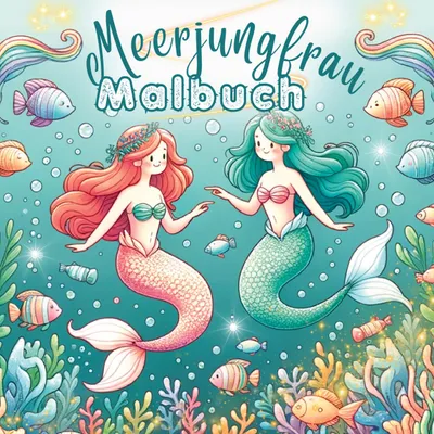 Produktbild von Mein Meerjungfrau Malbuch für Mädchen ab 4 Jahren
