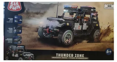 Produktbild von Elefun Interventionsfahrzeug Konstruktionsspielzeug Großes Set 828 Teile