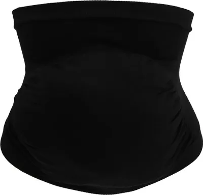 Produktbild von Frauen Mutterschaft Schwangerschaft Bauch Bauch Stützgürtel Nahtloses elastisches Band Schwangerschaftsvorsorge (Schwarz L)