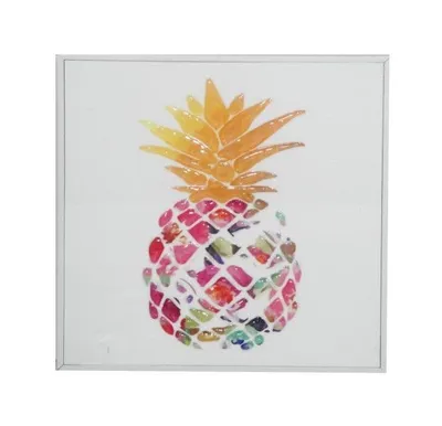 Obrázek produktu pro Dekorativní obraz s motivem ananasu 20x20 cm