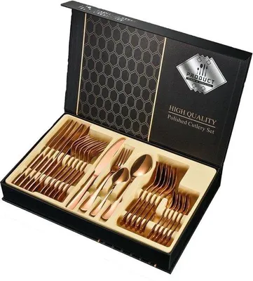Produktbild von Famanu Besteckset 24-teilig für 6 Personen - Roségold