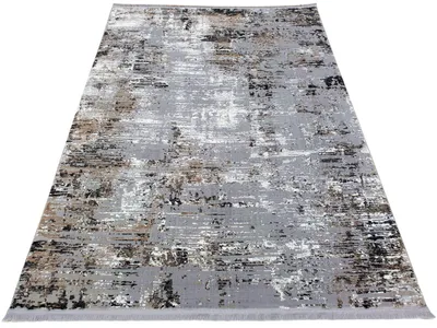 Zdjęcie produktu dla Prostokątny dywanik 160 x 220 cm STEFANO – szary / czarny