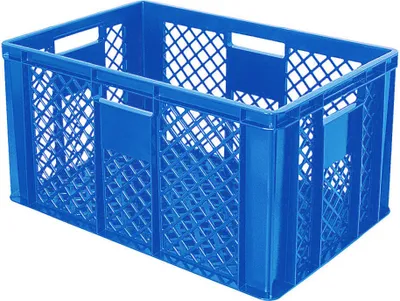 Produktbild von 54 Euroboxen / Bäckerkiste, LxBxH 600 x 400 x 320 mm, Palettenware, blau