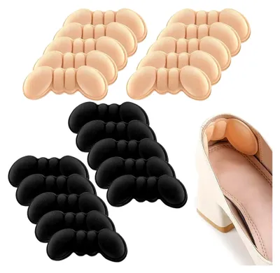 Produktbild von Fersenpolster Schuheinlagen 10 Paar Selbstklebend Fersenschutz Fersenkissen für zu große Schuhe Stiefel Schuhfüller Heel, Gegen Reibung Heel Pads