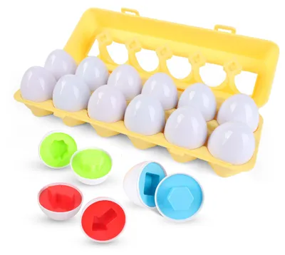 Obrázok produktu pre Montessori hra s plastovými vajíčkami pre deti