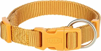 Productafbeelding van Trixie Premium halsband, kleur: kurkuma, maat: S
