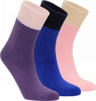 Produktbild von NoblesBox Thermosocken, Damen Wintersocken, Damen Warme Socken, Damen Arbeitssocken, Beutel 3-Paar, 37-40 EU Größe ( Asorti-2 )