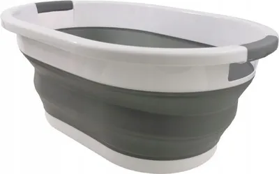 Zdjęcie produktu dla Składany Kosz na Pranie Silikonowy 24L Biały