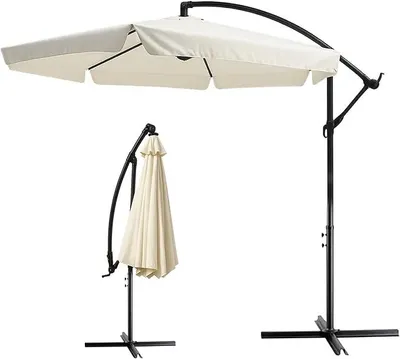 Produktbild von Extralink Sonnenschirm UV-Schutz Strand Gartenschirm Regenschirm 3m Garten Ampelschirm