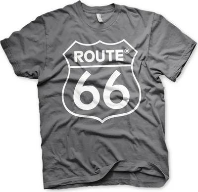 Produktbild von Route 66 Logo T-Shirt - XX-Large - DarkGrey