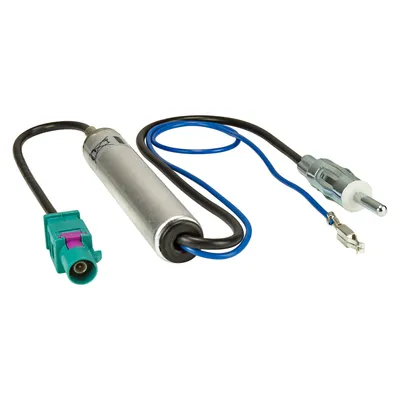 Zdjęcie produktu dla Adapter antenowy Fakra z zasilaniem fantomowym kompatybilny z Audi Citroen Fiat Peugeot Seat Skoda Opel VW do DIN