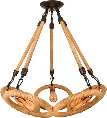 Produktbild von Deckenleuchter Lüster Kronleuchter Deckenlampe Lampe Glas Braun Modern