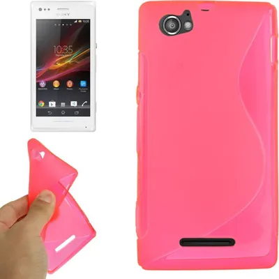 Productafbeelding van Beschermhoes van TPU voor de Sony Xperia M C1904 C1905, kleur: roze