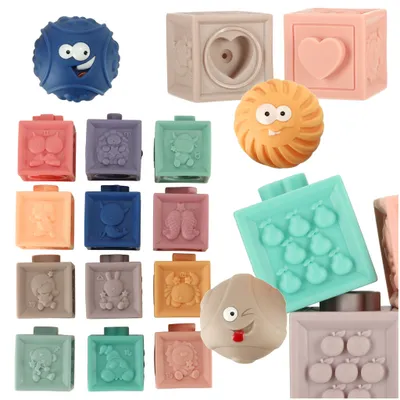 Obrázek produktu pro Senzorické měkké vzdělávací koule bloky 15 prvků