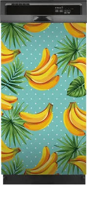 Produktbild von Magnete Dekorative 45x80 cm Küche Magnetmatte Spülmaschine - tropischen Palmenblättern