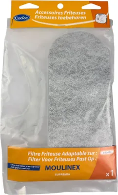 A packaged filter for a deep fryer.