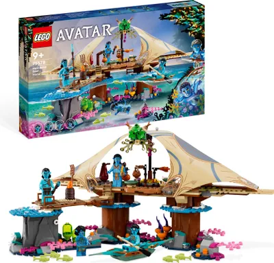 Produktbild von LEGO 75578 Avatar Das Riff der Metkayina, The Way of Water Pandora Set mit 4 Minifiguren, Sammlerstück für Kinder und Filmfans ab 9 Jahren