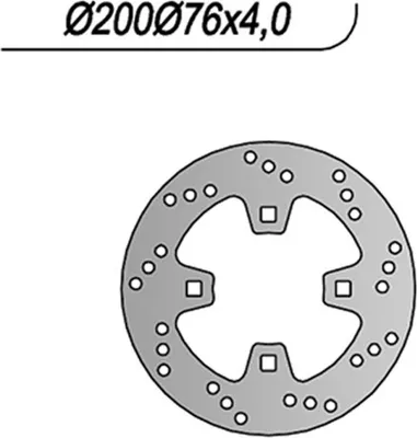 Immagine prodotto di Disco freno posteriore NG 4 fori da 10,25mm per KTM