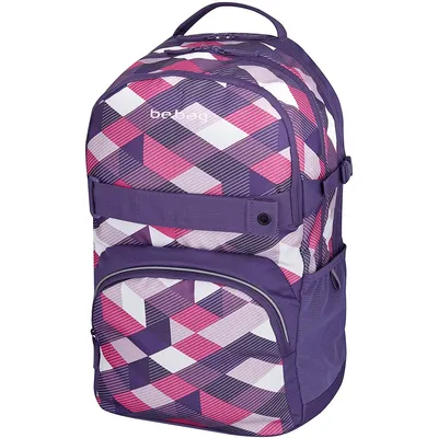 Obrázek produktu pro herlitz be.bag cube - Školní batoh - Purple Checked