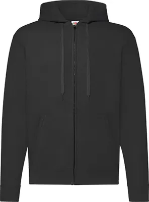 Image de Fruit of the Loom 62-062-0 | Veste de survêtement classique à capuche - Farbe : Noir - Größe : XL