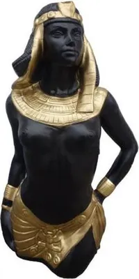 Image de Cléopâtre égyptienne Statue Statues Décoration Figures Sculptures Déco 78 cm