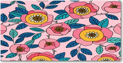 Produktbild von Tulup® Glas-Bild - 100x50 -Wandkunst - Wandbild hinter gehärtetem Sicherheitsglas  - Blumen & Pflanzen - Rosa Blumen - Rosa
