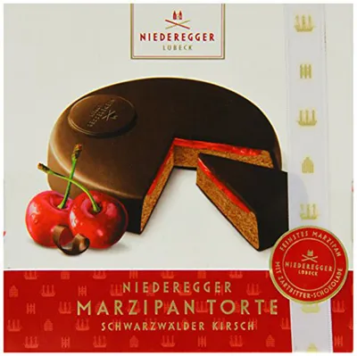 Verpackungsbild Niederegger Marzipan Torte Schwarzwälder 185g